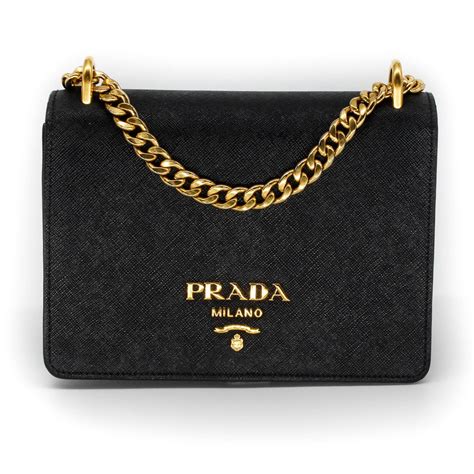 prada bag gold chain|prada studded shoulder bag.